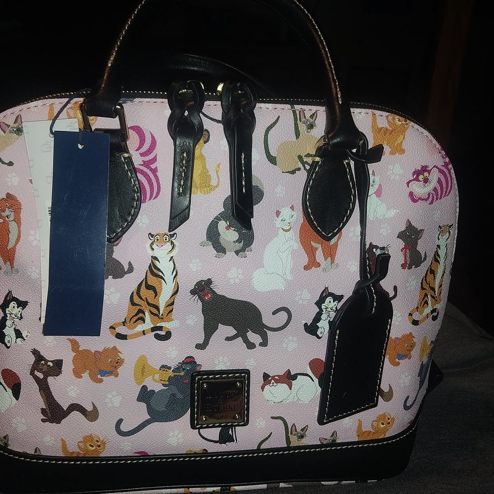 Dooney & Bourke Pink and Black Satchel